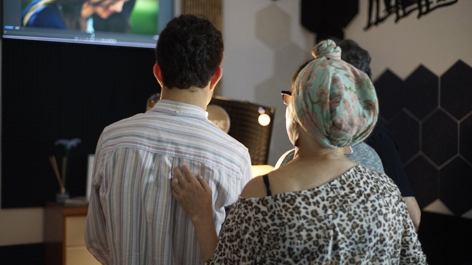 María José Roquero durante una máster-class en la Escuela de Doblaje de Córdoba